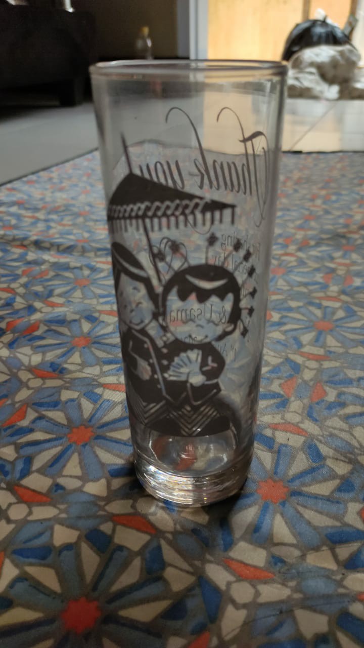 Souvenir Pernikahan Gelas Kaca Minum Gelas Bamboo Bambu Gelas Jus Gelas Sablon Kemas Box Rustic