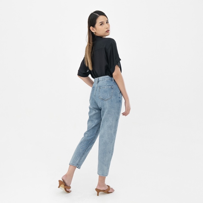 VIERLIN - Jeans 63 - HIGH WAIST JEANS BOYFRIEND IMPORT WANITA