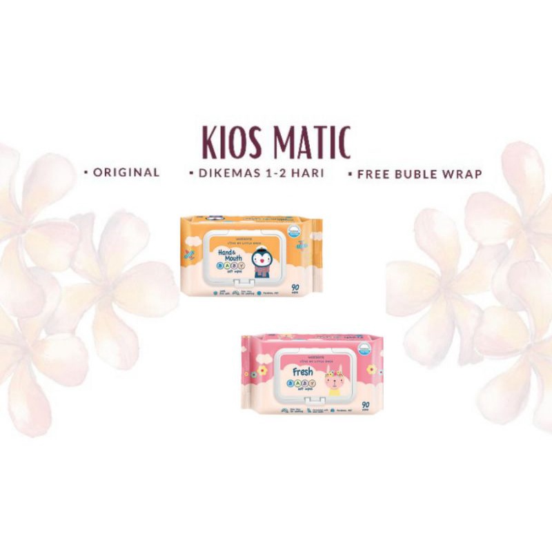 KIOS MATIC - WATSONS BABY WIPES 90'S | FRESH BABY | HAND & MOUTH BABY