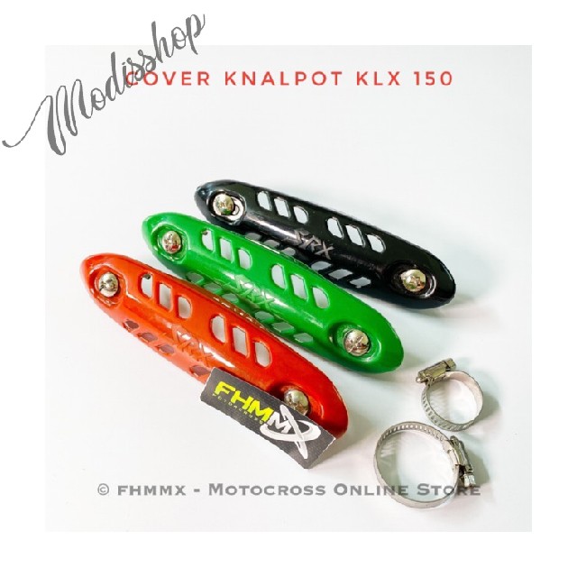 COVER KNALPOT KLX 150 / COVER LEHER KNALPOT