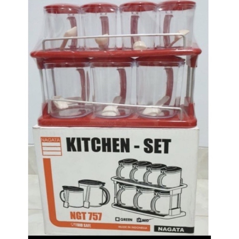 Tempat bumbu Nagata bahan mewah akrilik Nagata kitchen set NGT 757