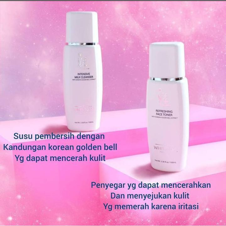 LA TULIPE WHITENESS FACE TONER &amp; MILK CLEANSER 100 ML @MJ