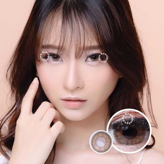 Kawai Gankyu softlens Princess anuna brown (1botol)