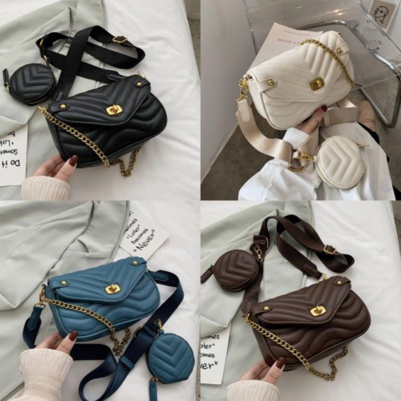 BQ3066 JT46111 LT1857 READY STOK TAS SELEMPANG WANITA FASHION IMPORT