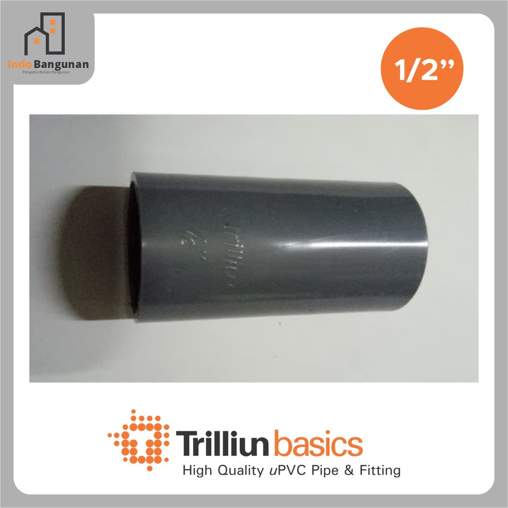 Sock 1/2" / Sambungan Pipa Pvc Ukuran 1/2 inchi / Sok. / Socket Paralon 0.5 inch