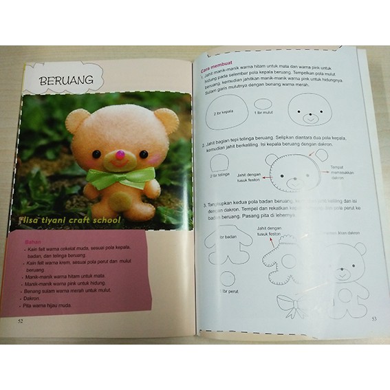 1 Jam Membuat Boneka Mungil Dari Kain Felt Shopee Indonesia