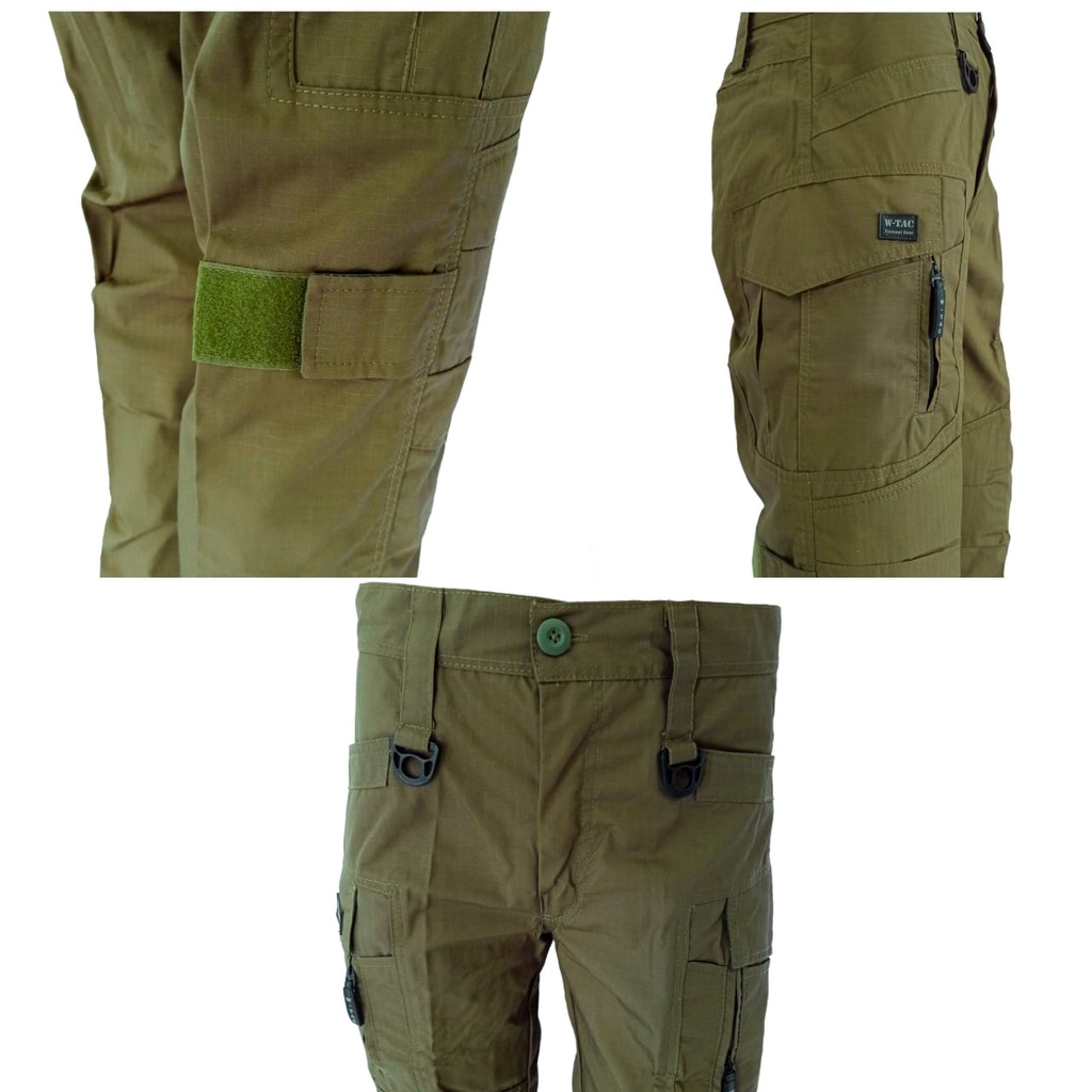 Celana Tactical Outdoor W-Tac / Celana Tactical Panjang Hitam - Abu - Krem