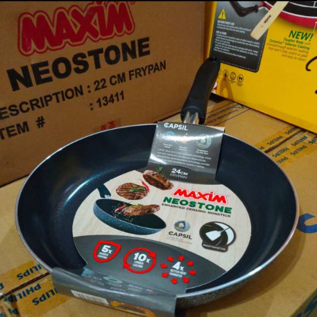 Maxim Neostone Frypan 24cm Ceramic Nonstick Wajan Keramik