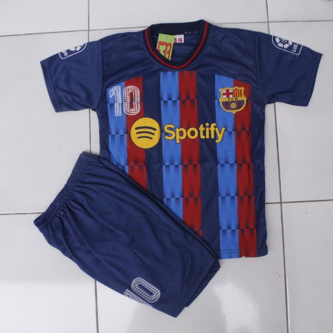 jersey bola setelan baju bola anak barca liga italy size 18-26