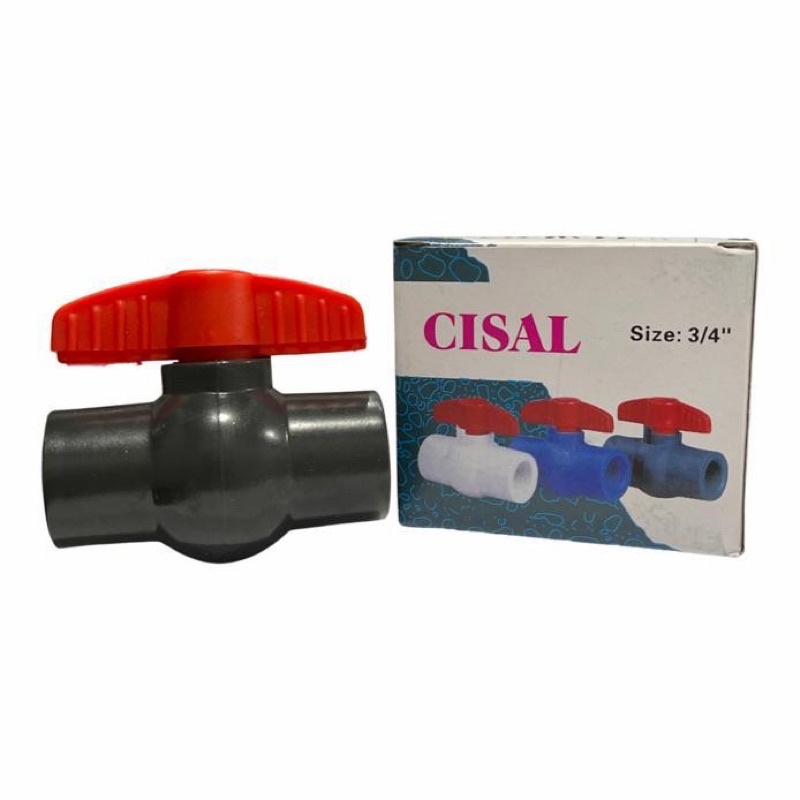 Ball valve pvc 1/2” 3/4” 1” merk cisal - stop kran pvc