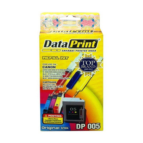 Tinta Suntik Data Print 005 Warna - Tinta Refil - Tinta Isi Ulang DataPrint