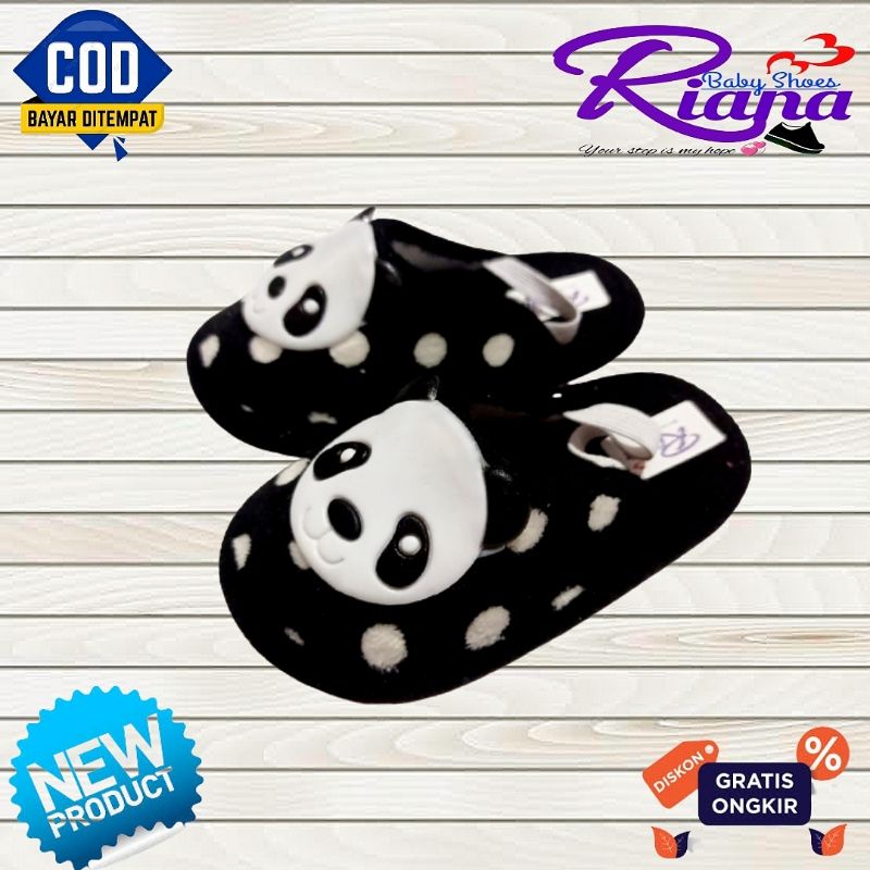 Sandal Slop bayi BAPAU polkadot animasi karakter murah terbaru Usia 6-18 Bulan