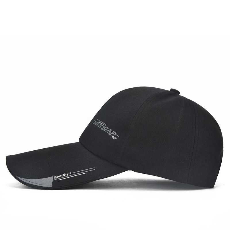 SportsC Topi Baseball Pria Outdoor Fashion Line Cap Long Visor - MZ87