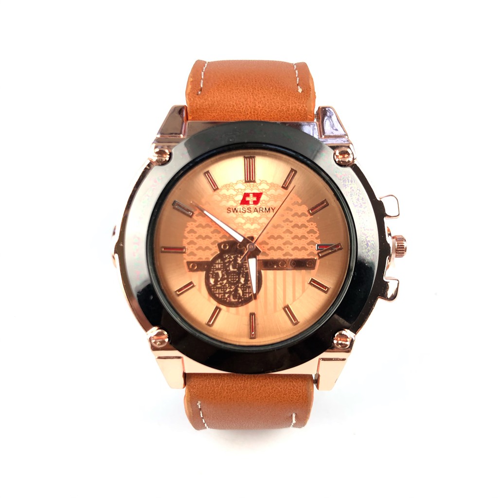 [3.3 Bundle Deals]-Jam tangan pria fashion kulit kombinasi kualitas super import ready 3warna   S115