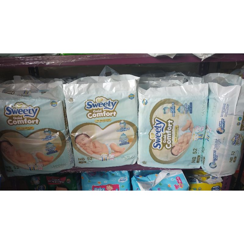 Sweety Gold Comfort NB 52 /  Popok Bayi Baru Lahir isi 52 / Diapers New Born