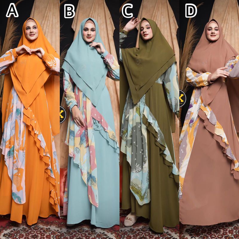 Mahira Syari By HK dermawan/syar'i HK terbaru/gamis HK dermawan original ( READY )