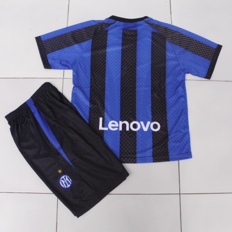 setelan baju bola intermilan/jersey bola anak bisa sablon nama size 7-12thn