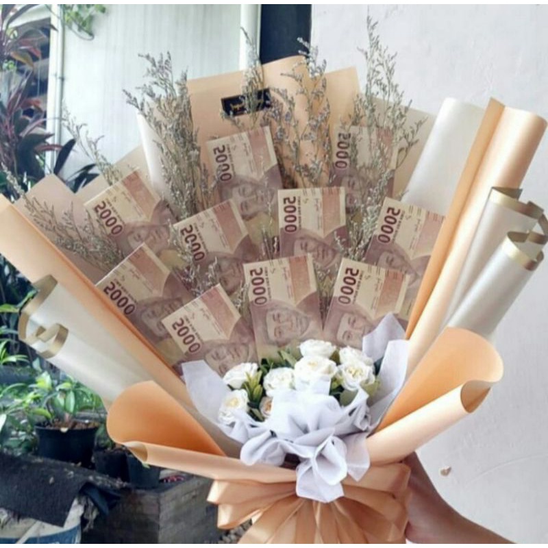 BOUQUET UANG 5RBAN/BUKET UANG 50 lembar