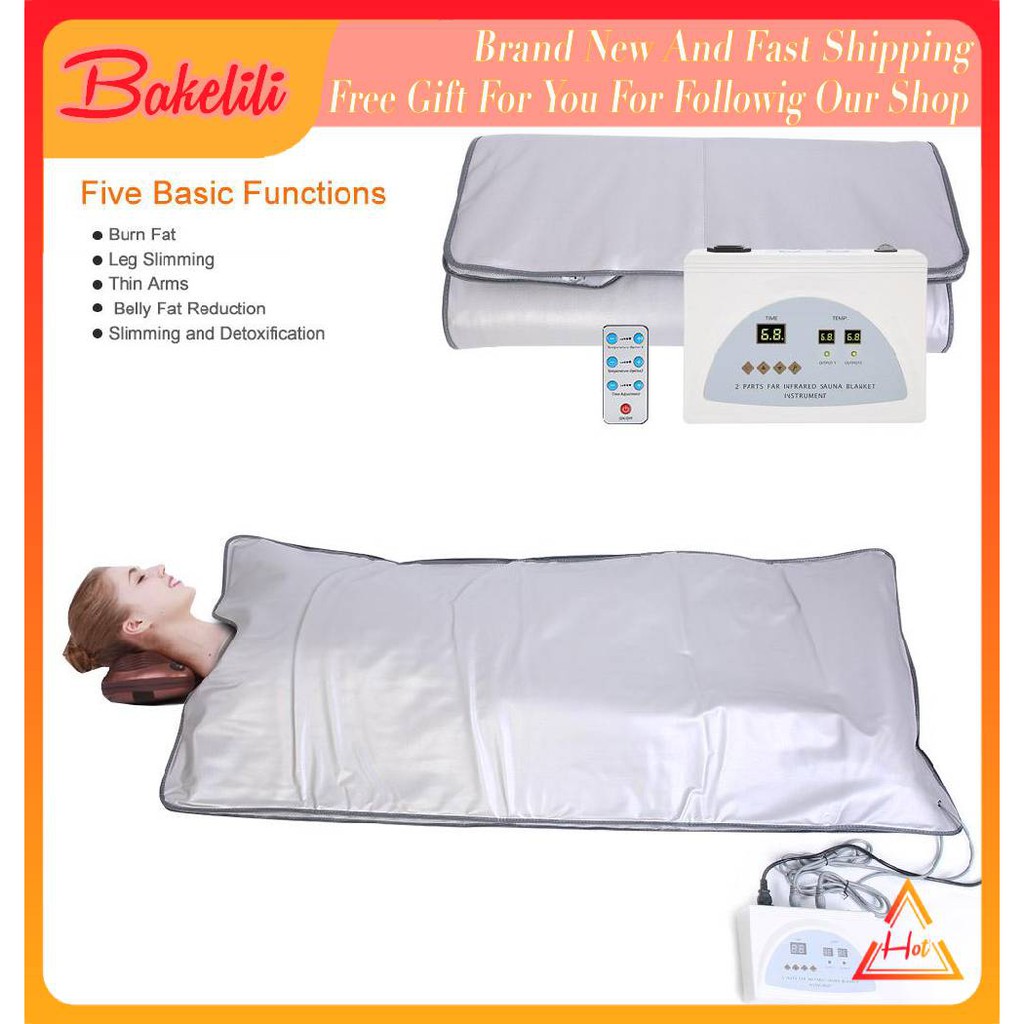 Bakelili Far Infrared Sauna Heating Blanket Body Shape Slimming Fitness Machine Shopee Indonesia