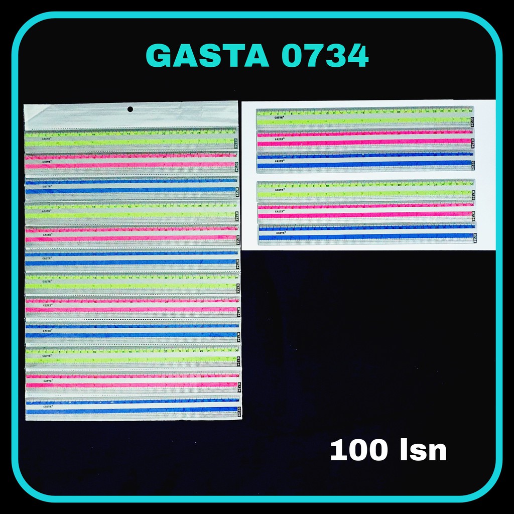 

ILP Penggaris GASTA 30cm GS-0734 / Penggaris Plastik / Ruler