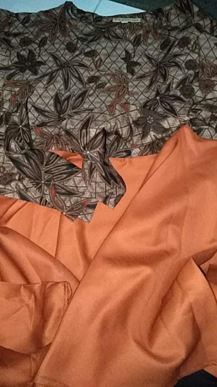 Atasan Batik Wanita Floral Polos 0831