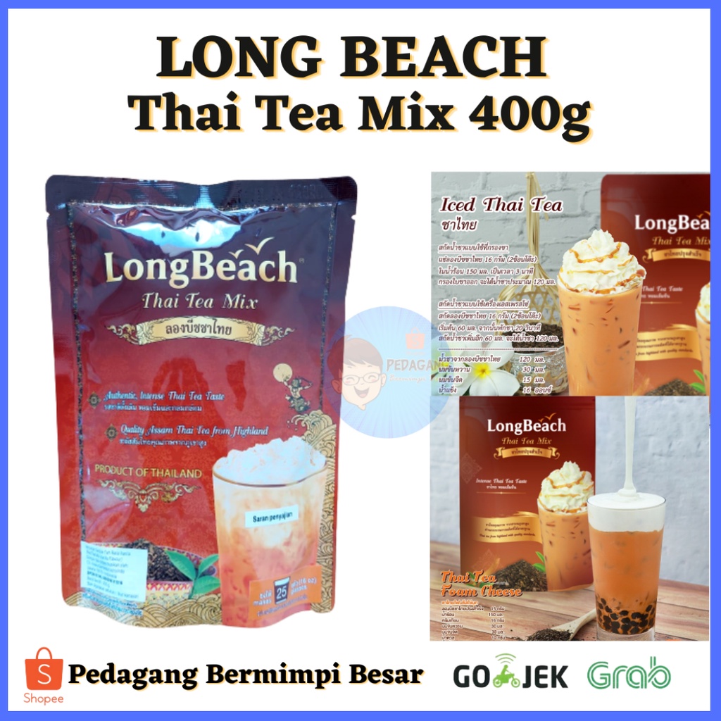 LONG BEACH Thai Tea Mix 400g/ Thai Tea Mix