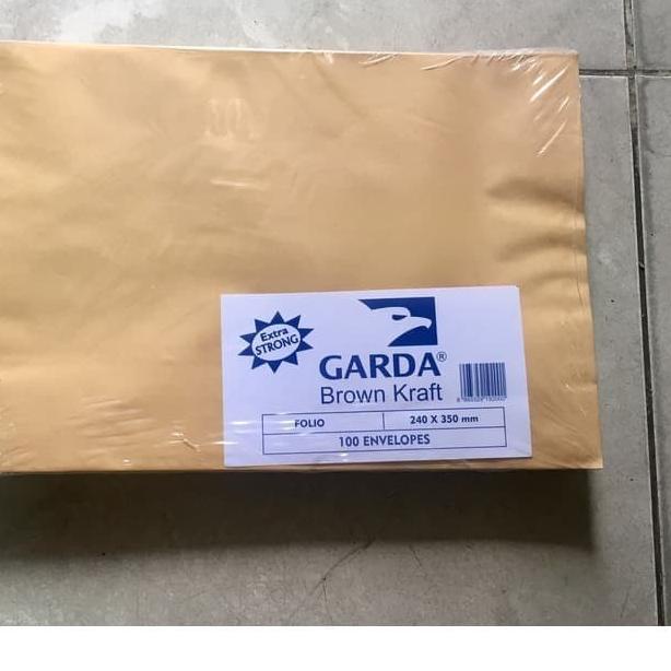 

JY7✩ Amplop Coklat Ukuran Folio / F4 ( Isi 100 lembar ) Merk Garda TERBARU