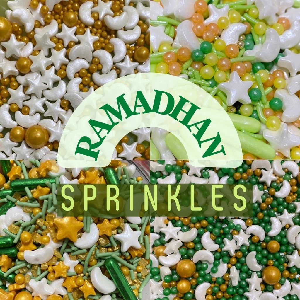 

SPRINKLE LEBARAN MIX SPRINKLES EID MUBARAK GULA TRIMIT RAMADHAN