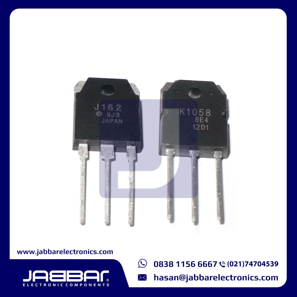 J162 - 2SJ162 + K1058 - 2SK1058 TO-3P (1 SET) GDS
