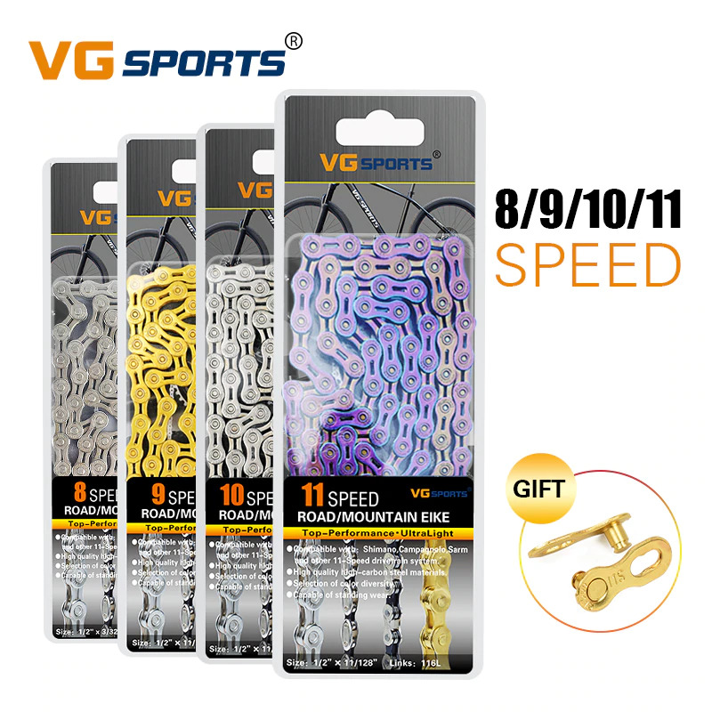 VG Sports Rantai Sepeda Bicycle Chain Half Hollow 9 Speed MRB