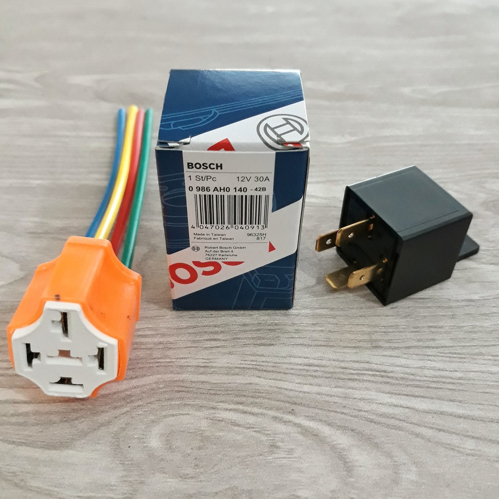 Soket Relay plus Relay K4 Bosch Asli