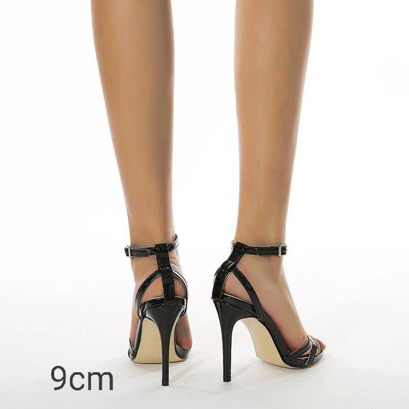 sandal hak tinggi heels wanita 9 cm terbaru dan terlaris