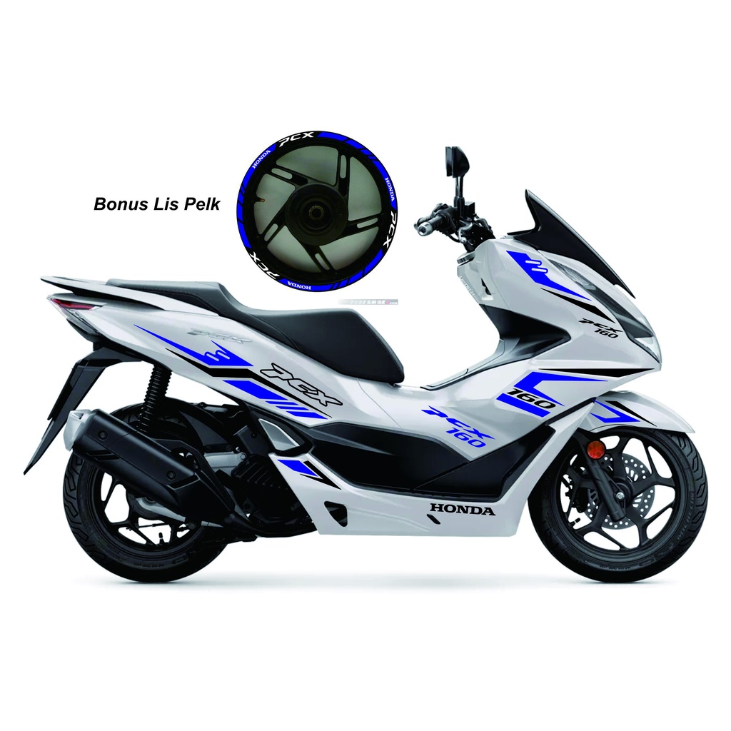 Cutting Stiker PCX 160 Putih MURAH