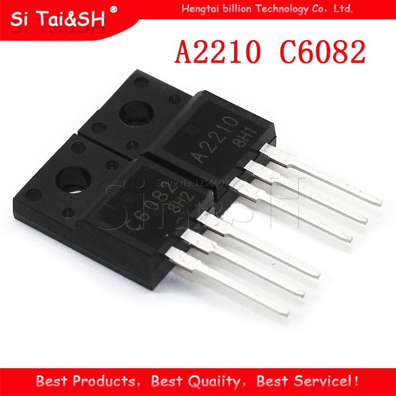 (xin) 10pcs A2210 C6082 TO-220F 5pasang (5pcs 2SA2210+5pcs 2SC6082) TO-220 Baru original