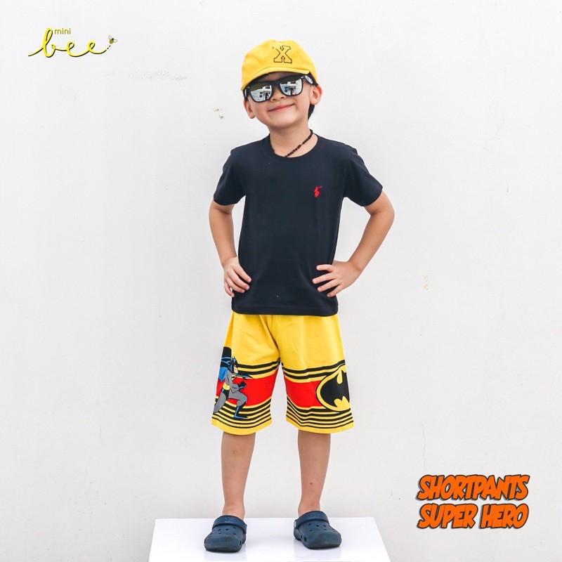 Celana Pendek Anak Celpen Superhero Minibee