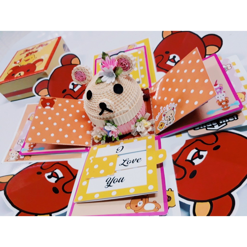 

Explosion box / exploding box Rilakkuma