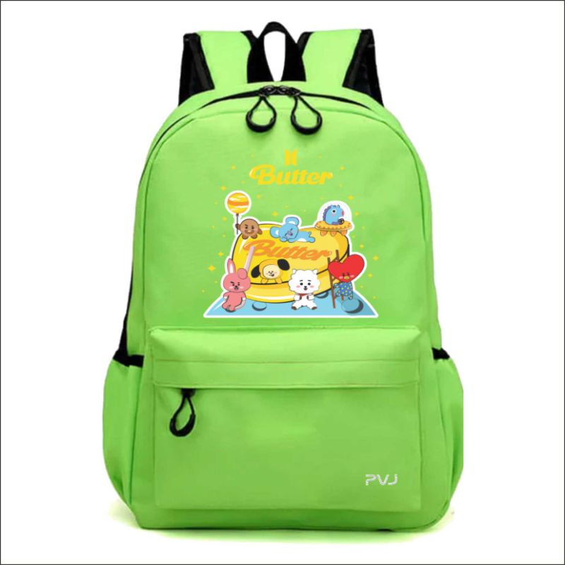 Tas Bts Bt21 Ransel Anak Perempuan Sekolah Kekinian