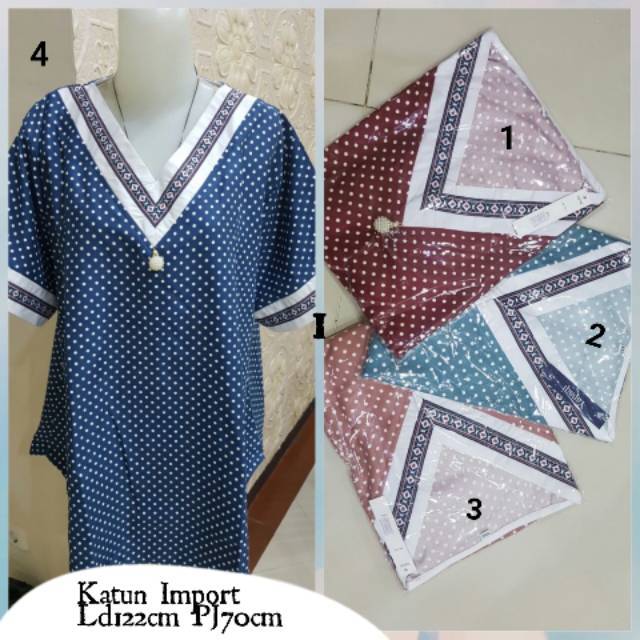 Blouse fashion Jumbo Polkadot 82337