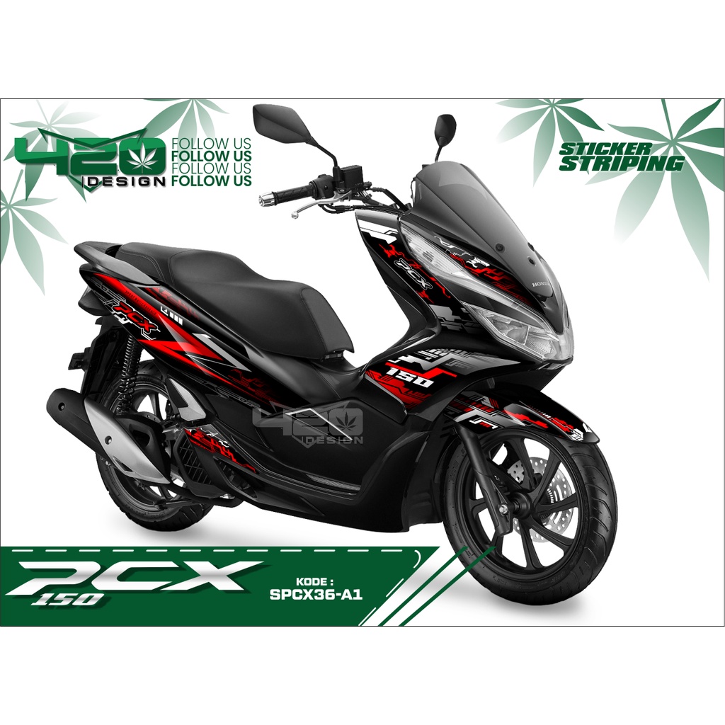 [SPCX] List Body Honda PCX 150 Warna Merah Hitam/Variasi Aksesoris Body HONDA PCX