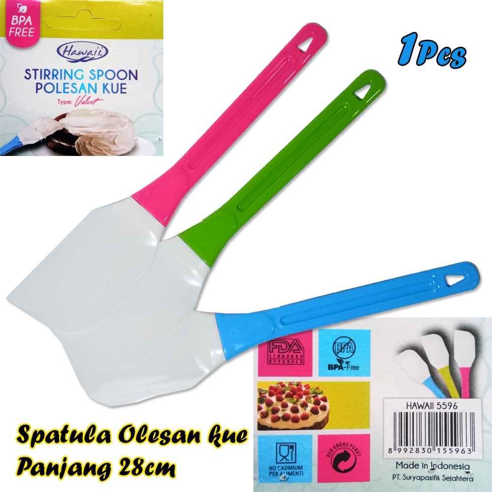 Spatula hawai velvet Stirring Spoon Olesan kue hawaii Murah Spatula hawai velvet Stirring Spoon Pole-Vegasus Store(COD)