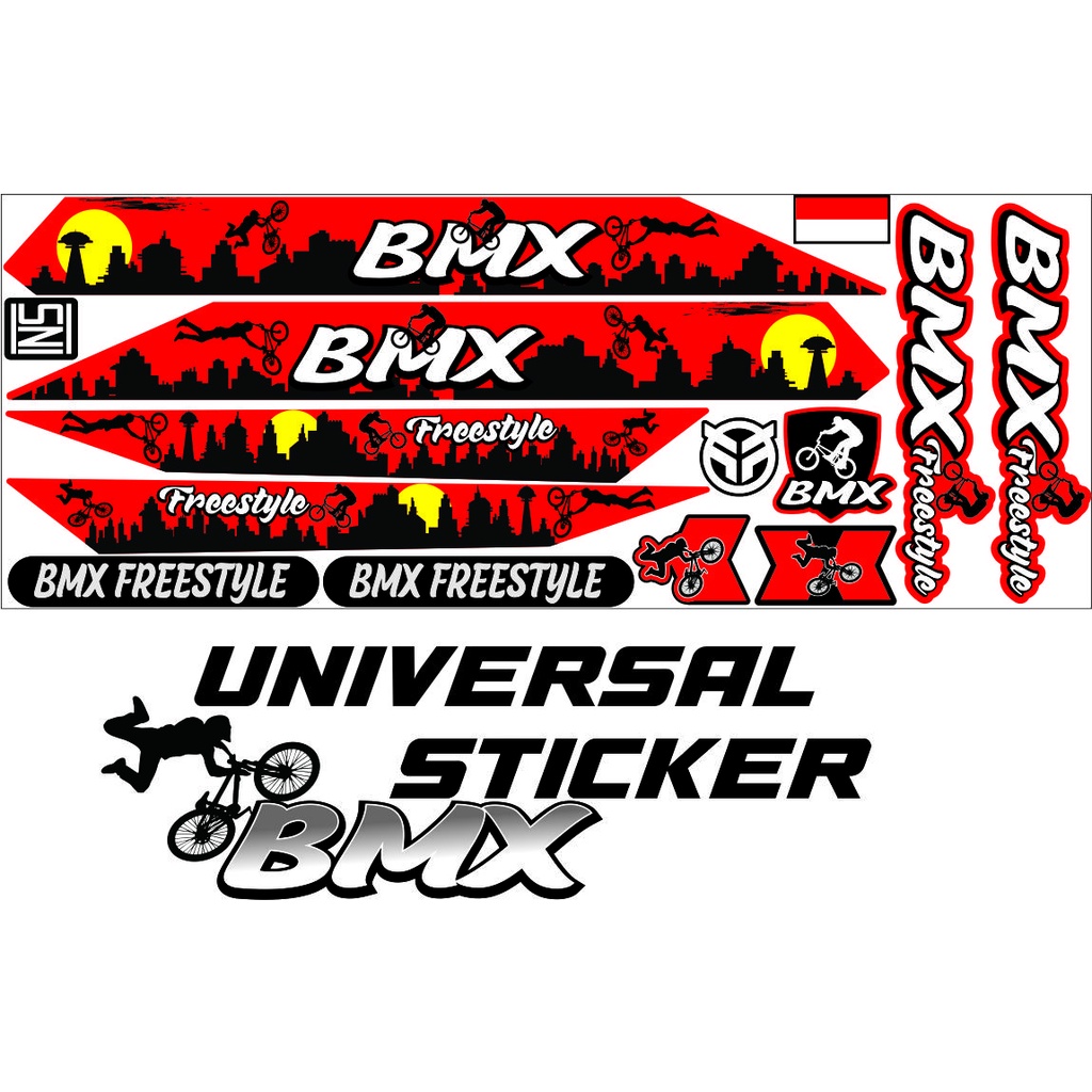 STRIPING VARIASI BUAT SEPEDAH BMX MOTIF FREESTYLE CUSTOM BIKE BMX FREESTYLE SEPEDAH STIKER STRIPING 