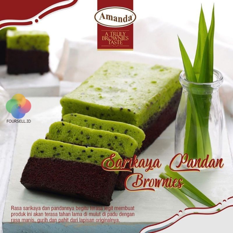 Brownies Amanda SARIKAYA PANDAN Oleh Oleh Bandung