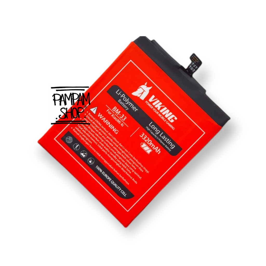 Baterai VIKING Double Power Original XiaoMi BM33 Mi4i Batre Batrai Battery Ori BM 33 Xiao Mi 4i