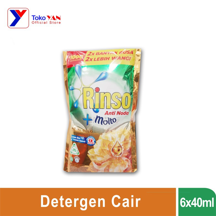 

Rinso + Molto Cair Royal Gold Sachet 6x40ml