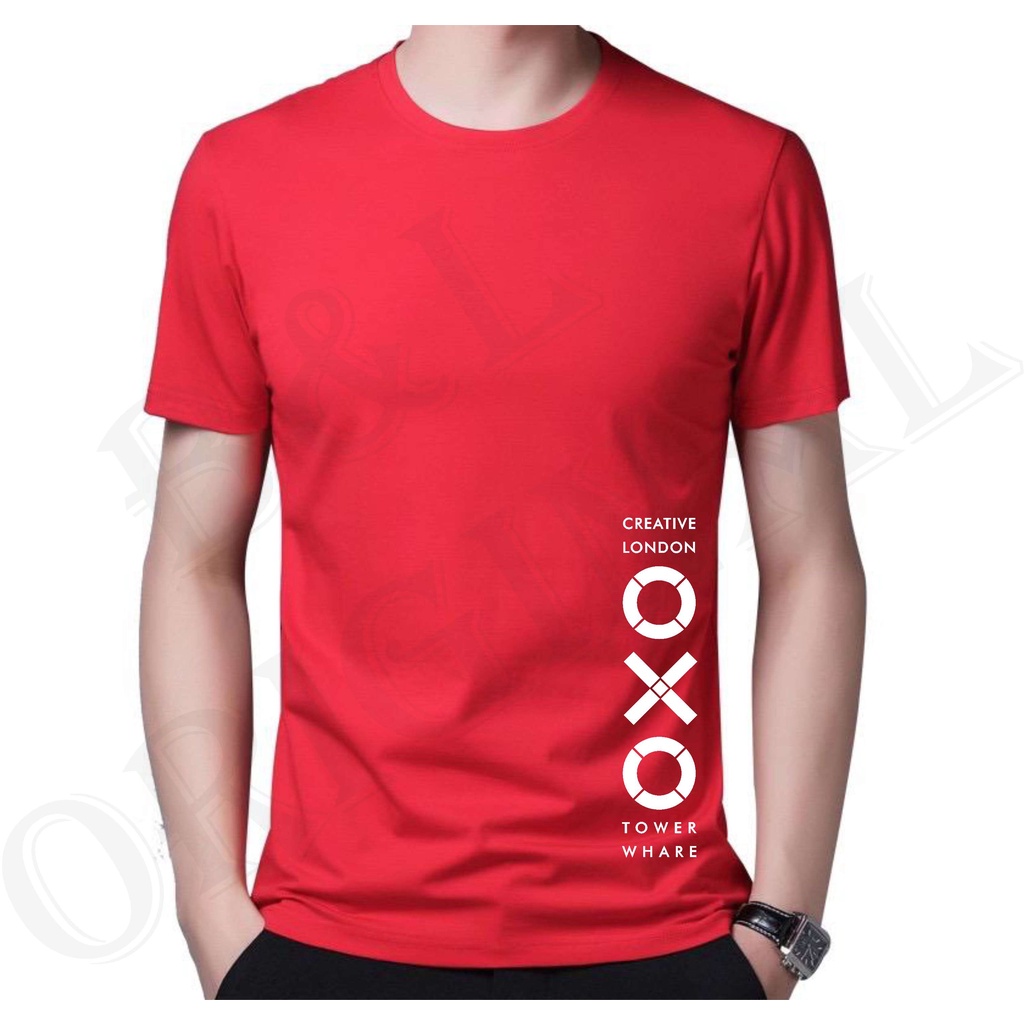 BS TERLARIS BAJU KAOS  OXO TANGAN PENDEK PRIA DAN WANITA GOOD QUALITY