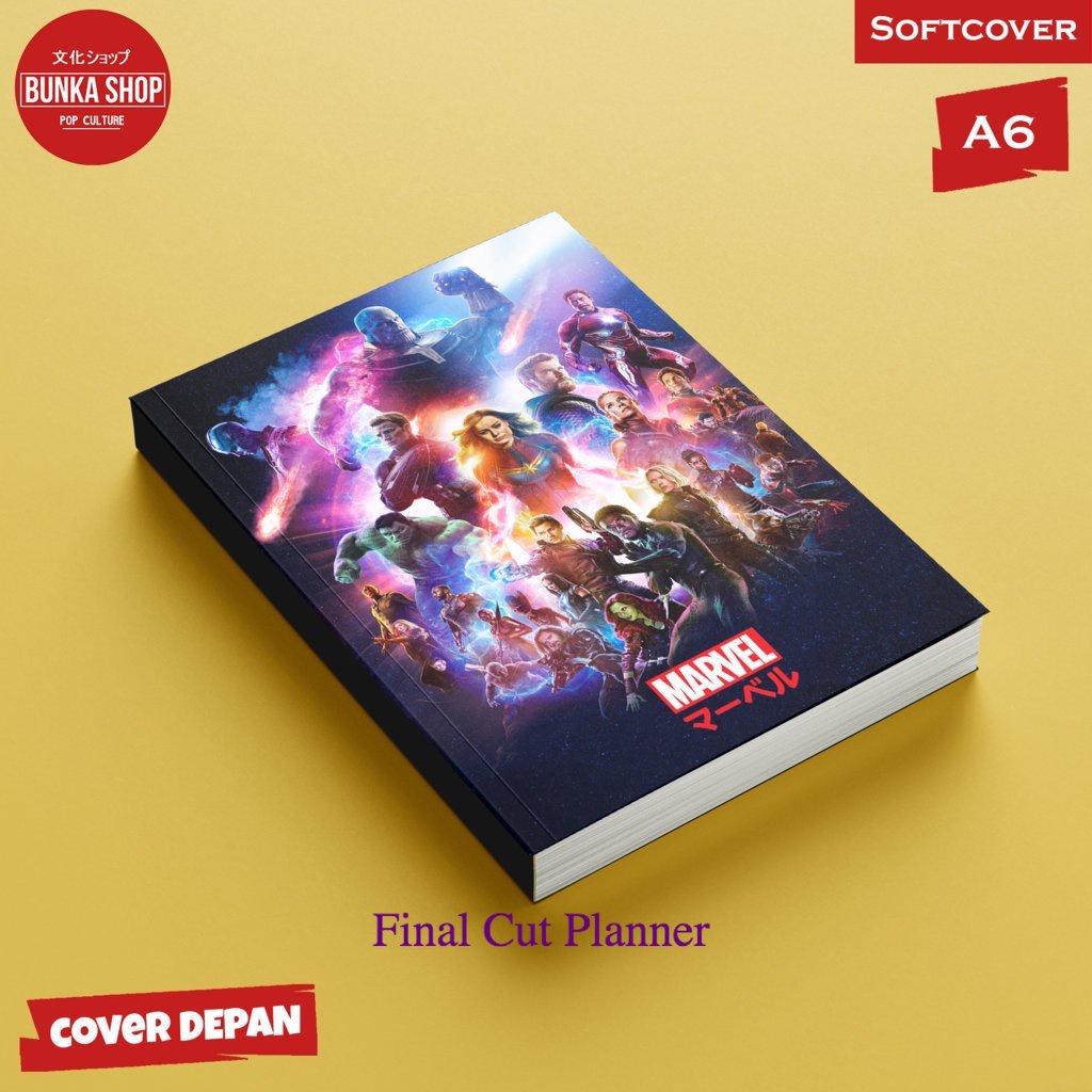 

Pocket Note Marvel Poster 4 Softcover A6 Buku tulis catatan Notes Agenda planner Jurnal