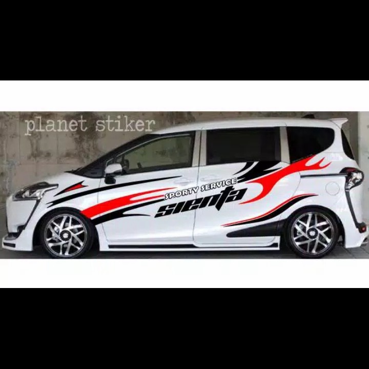 Stiker Cutting Tribal SIENTA Stiker Body Samping Mobil Toyota Sienta Terbaru
