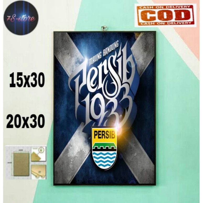 HIASAN DINDING PERSIB BANDUNG/POSTER KAYU PERSIB BANDUNG/POSTER PERSIB BANDUNG/WALLDECOR