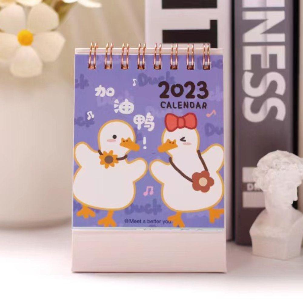 Agustinina Kalender Meja Hadiah Kreatif Mini Korea Kartun Memo Pads