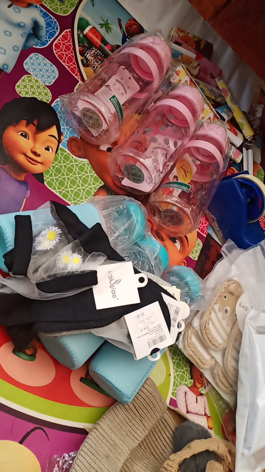 Botol Minum Tali Motif Kucing Love 750 Ml - Botol Karakter H53